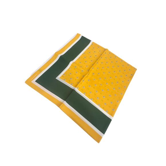 Vineyard Vines Square Scarf Silk NEW Methodist University GB Packers Colors - Picture 4 of 8